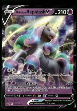 Galarian Rapidash V SWSH111 Holofoil SWSH: Sword & Shield Promo Cards NM - Image 1
