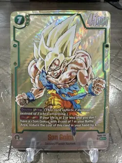 Son Goku FB05-119 Gold Manga Rare Dragon Ball Card Fusion World - Image 1