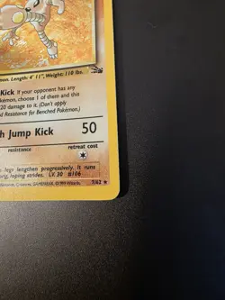 Pokemon WOTC Card - Hitmonlee - Fossil Set - Holo Rare - 7/62 - Image 5