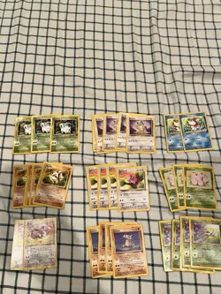 Pokemon TCG Lot Of 90 Vintage Raw Cards W/3 Holos….. Lt111 - Image 3