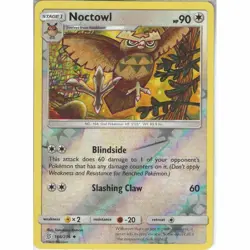 POKEMON CARD REVERSE HOLO NOCTOWL 166/236 NO 164 OWL POKEMON TCG CCG - Image 1