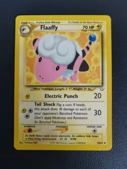 Pokemon Card Flaaffy 28/64 Neo Revelation Uncommon WOTC - Image 1