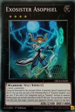 GRCR-EN020 EXOSISTER ASOPHIEL SUPER RARE 1ST EDITION YuGiOh CARD - Image 1