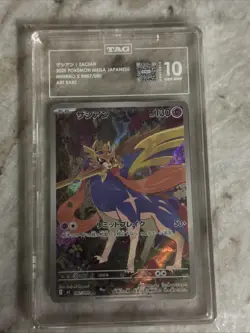 Graded Pokemon Zacian Card Japanese #087/080 Slab Grade 10 - Image 1