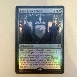 MTG Court of Garenbrig Wilds of Eldraine Commander Card NM Rare Foil - Image 1
