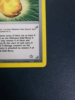 Pokemon Card Trainer Gold Berry 93/111 Neo Genesis Uncommon WOTC - Image 5