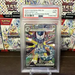 Pokemon TCG Dragapult EX SIR Prismatic Evolutions Card 165/131 PSA 9 - Image 1