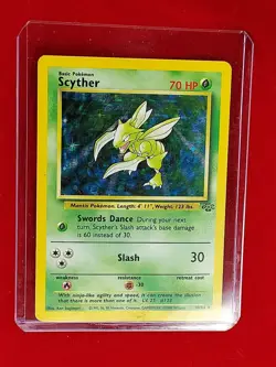 SCYTHER 10/64 HOLO RARE JUNGLE SET 1999 POKEMON CARD PC-94 - Image 1