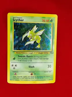 SCYTHER 10/64 HOLO RARE JUNGLE SET 1999 POKEMON CARD PC-94 - Image 2