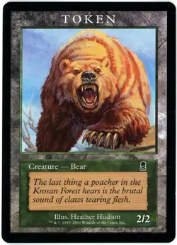 9x MAGIC PLAYER REWARDS TOKEN CARDS INC. BEAR, BEAST, GOBLIN + MORE [EXCELLENT] - Image 2