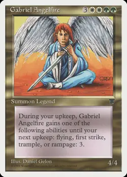 MTG Gabriel Angelfire ** Chronicles ** English (DAMAGED) - Image 1