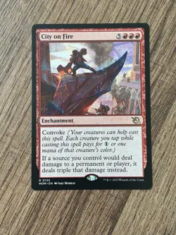 City on Fire March of the Machine Regular MTG Magic The Gathering LP 135 - Image 1