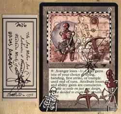 MTG Urzas Avenger Altered Sketch Art Amy WEBER Magic - Image 1