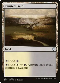 MTG Tainted Field ** Phyrexia: All Will Be One Commander ** English (NM) - Image 1
