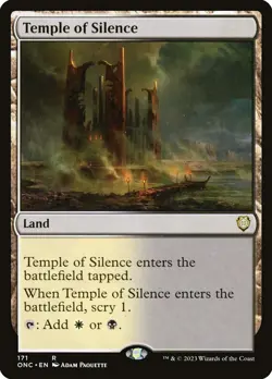 MTG Temple of Silence ** Phyrexia: All Will Be One Commander ** English (NM) - Image 1