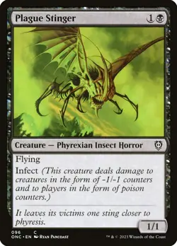 MTG Plague Stinger ** Phyrexia: All Will Be One Commander ** English (NM) - Image 1