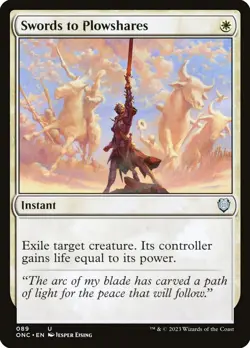 MTG Swords to Plowshares ** Phyrexia: All Will Be One Commander ** English (NM) - Image 1