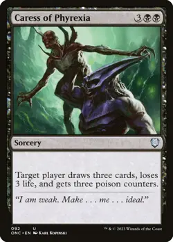 MTG Caress of Phyrexia ** Phyrexia: All Will Be One Commander ** English (NM) - Image 1
