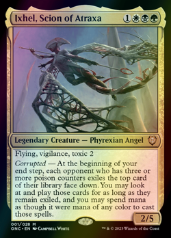 MTG Ixhel, Scion of Atraxa Foil ** All Will Be One Commander ** English (NM) - Image 1