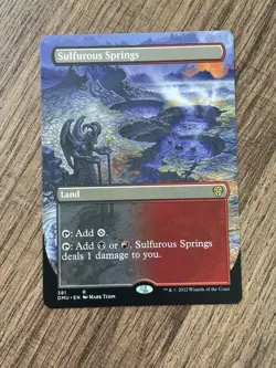 MTG Sulfurous Springs (Borderless) Dominaria United Regular Magic The Gathering - Image 1