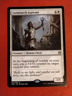 Luminarch Aspirant 024/280 Reg. Rare - Zendikar Rising Magic MTG - Unplayed Mnt+ - Image 1