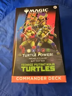 NEW Commander Deck "Turtle Power" Teenage Mutant Ninja Turtles TMT MTG - Image 1