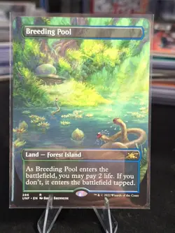 Breeding Pool Unfinity Borderless English MTG Magic the Gathering - Image 1