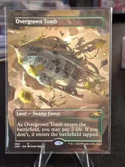 Overgrown Tomb Unfinity Borderless English MTG Magic the Gathering - Image 1