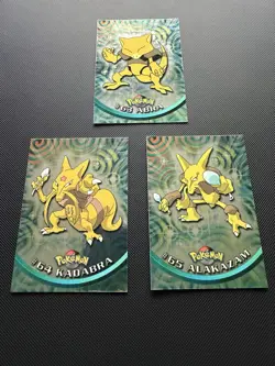 Pokemon Abra Kadabra Alakazam Evolution Line Topps Series 1 Holo NM - Image 1