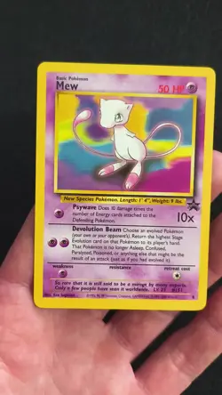 Pokemon TCG Black Star Promo Edition Mew #8 WOTC 2000 - ungraded - near mint - Image 2