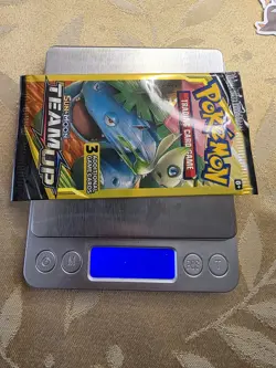 🔥💎 HEAVY Pokemon Team Up Booster Pack 7.9g ⚡ POSSIBLE HOLO 🔥 SEALED 💎🔥 - Image 1