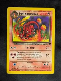 Dark Charmeleon 32/82 [Gold W Stamp] Team Rocket Promo Stamped [LP] Pokemon TCG - Image 1