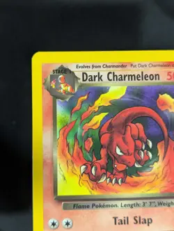 Dark Charmeleon 32/82 [Gold W Stamp] Team Rocket Promo Stamped [LP] Pokemon TCG - Image 3