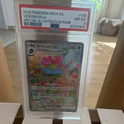 Pokemon Venusaur ex 198/165 Scarlet & Violet 151 Special Illustration Rare PSA 8 - Image 2