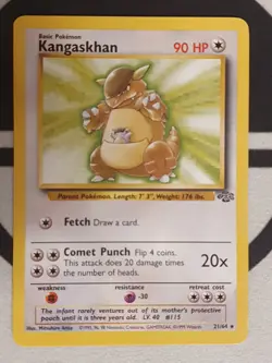 Pokemon Karte Kangama 21/64 Dschungel Set Jungle Pokemon Kangaskhan NM - Image 2