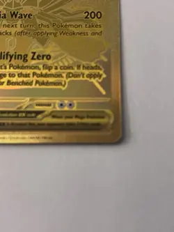 Pokemon Mega Zygarde ex Gold Hyper Rare 124/088 Perfect Order - Image 2
