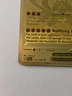 Pokemon Mega Zygarde ex Gold Hyper Rare 124/088 Perfect Order - Image 3
