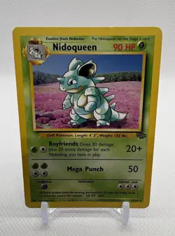 Nidoqueen Pokemon TCG 1999 Jungle Set Non Holo Rare Vintage 23/64 - Image 1