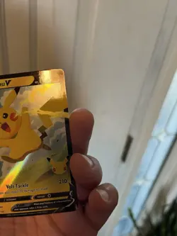 Pokemon Pikachu V Promo Full Art Holo Sword & Shield SWSH143 190 HP - Image 5