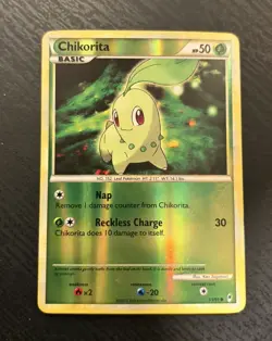 Chikorita 53/95 Call of Legends Reverse Holo 2011 English Pokemon TCG - Image 1