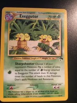 Pokemon Exeggutor Southern Islands Rare Regular 13/18 70 HP Stage 1 2001 - Image 1