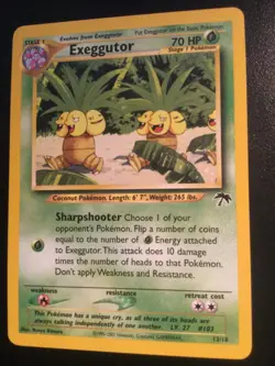 Pokemon Exeggutor Southern Islands Rare Regular 13/18 70 HP Stage 1 2001 - Image 2