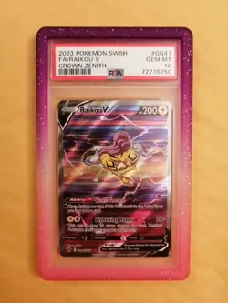 2023 Pokemon Sword And Shield Crown Zenith Raikou V GG41 PSA 10 - Image 1