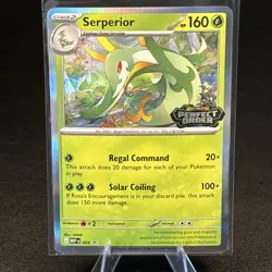 Pokemon TCG Serperior Perfect Order Prerelease Promo - Image 1