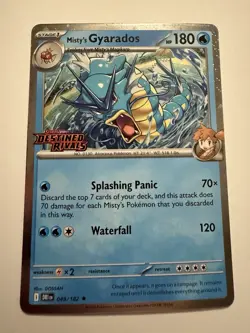 Pokemon TCG - Misty's Gyarados 049/182 Destined Rivals Stamped NM - Image 1