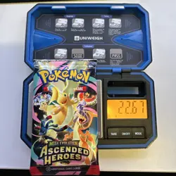 HEAVY! 22.67g Pokemon TCG Ascended Heroes Booster Pack (SEALED) god packU - Image 1