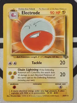 Pokemon Karte Lektrobal 18/64 Dschungel Set Jungle Pokemon Electrode NM - Image 3