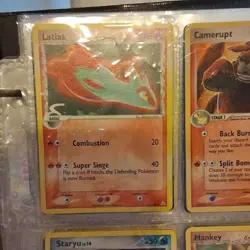 Pokemon TCG 2006 Nintendo Lot of 9, Latias, Camerupt, Gyarados, Staryu, Mankey - Image 2