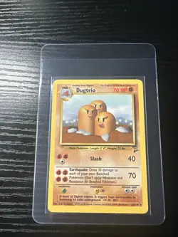 Dugtrio 23/130 Base Set 2 Rare WOTC Vintage Pokemon - Image 1