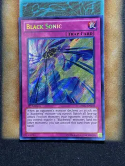 Yugioh Black Sonic DRLG-EN030 Secret Rare 1st Ed LP - Image 1